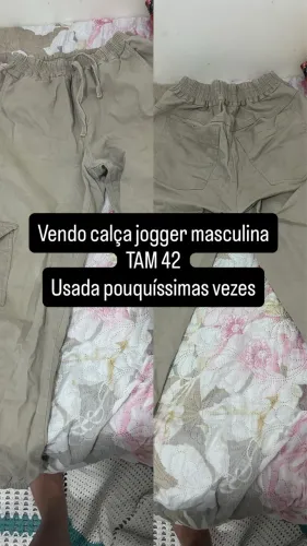 Vendo calça jogger bege