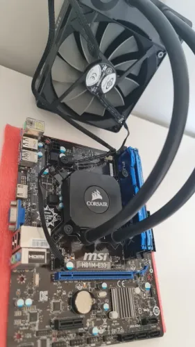 Kit PC Intel i5-4590 + Placa-mãe MSI H81M-E33 + 16GB DDR3 + Water Cooler Corsair + Fonte