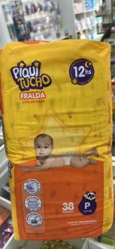 Fralda Piquitucho tamanho P c/38