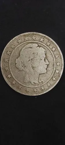 Moeda 2000 reis "mocinha" - 1924