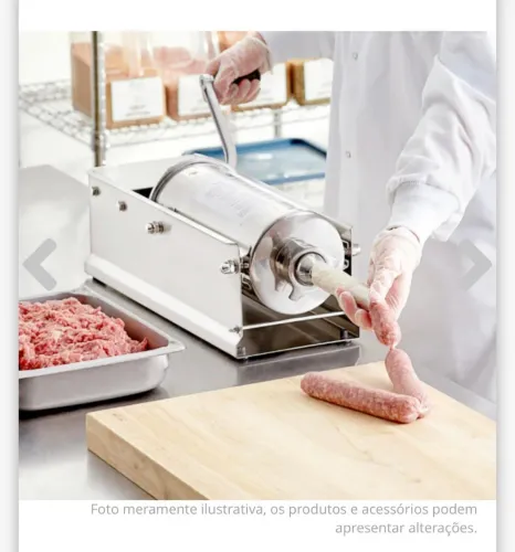 Ensacadeira manual de linguiça Skymsen EL5 horizontal inox 5 litros 