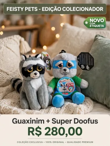 Dupla Feisty chaveiro 