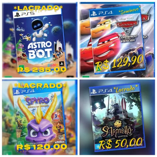 Jogos p/ PS4 e PS5 a partir de: