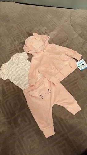 Conjunto Atoalhado Carters 3m NOVO-COM ETIQUETA