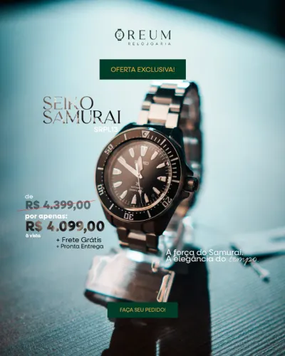 Seiko Prospex Shogu-Rai SRPL13 Novo Zerado na Caixa