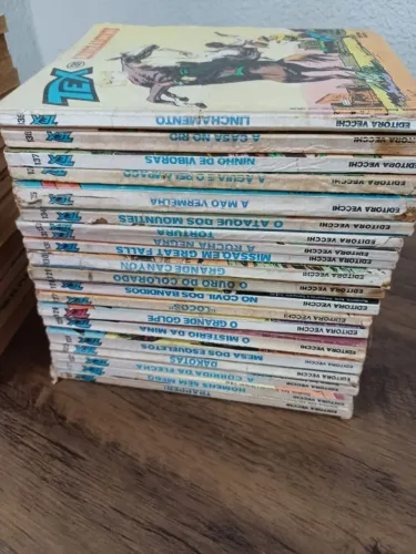 (Item 252) Lote com 101 revistas TEX. do nº 100 ao 200