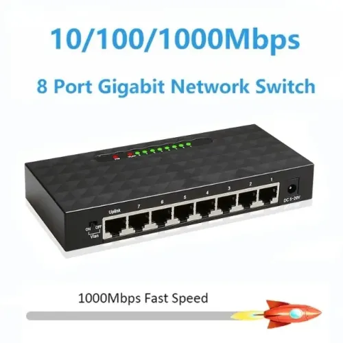 Hub /Switch 8 portas 10/100/1000