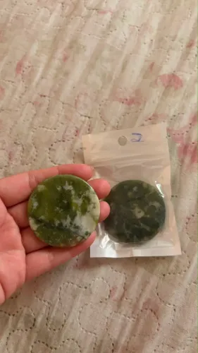 Par de Pedra de Jade para Cola de Cílios Extensão Profissional Suporte