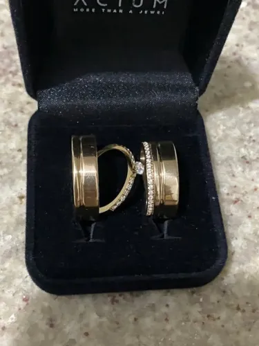 aliança ouro 18k