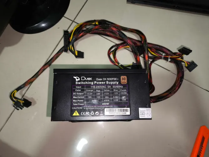 Fonte Duex 500FSE+ 80PLUS DEFEITO