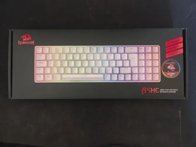 TECLADO MECÂNICO REDRAGON ASHE RGB- Switch RED