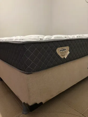 Cama Box Casal + Colchão Ecoflex - Pouco uso