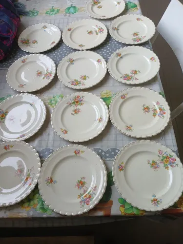 Aparelho de Jantar Antigo Inglês 50pcs 