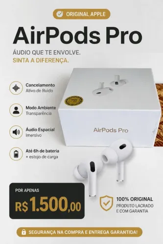 Fone de ouvido Air pods