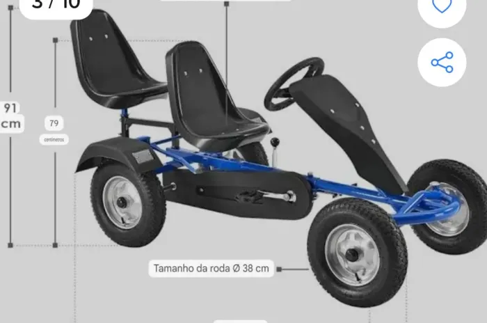 Vendo quadriciclo pedal kart