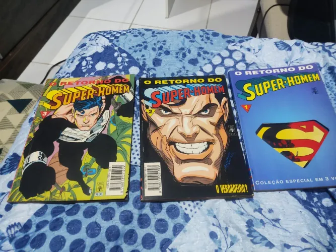 Retorno do super homem coleção 1,2,3 HQ 1994 (usado)
