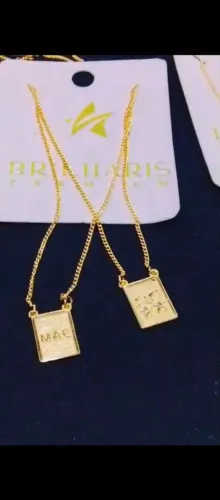 Mostruário de jóias banhado a 18K