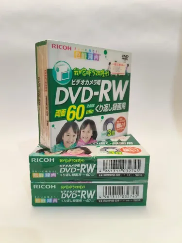 Lote 3 Caixas Mini Dvd-rw Ricoh Para Filmadora Regravável