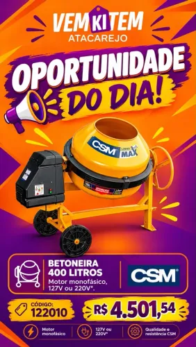 Betoneira 400l csm