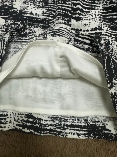 Vestido branco e preto 