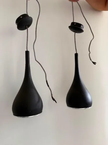 Conjunto com 2 Pendentes Decorativos em Vidro