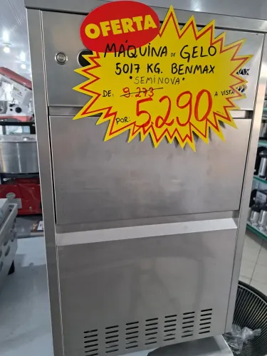 Ac máquina de gelo 50kg semi nova