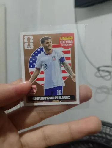 Figurinha copa do mundo de bronze Christian pulisic rara