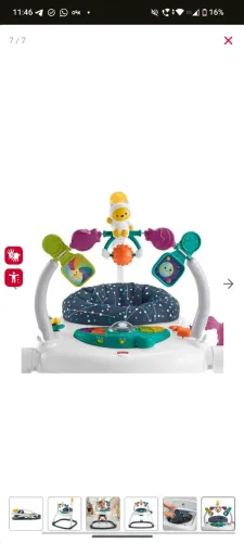 Jumper pula pula, cadeira de atividades fisher price