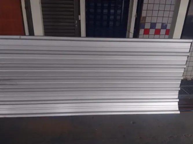 telha de zinco trapezoidal por encomenda o metro 38,90 a vista