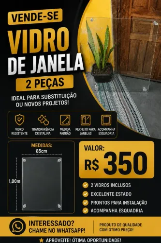 Vidro temperatura Janela