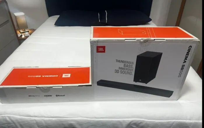 Soundbar JBL Cinema SB595 Bluetooth bivolt 3.1.2 Canais - JBLSB595BLKBR