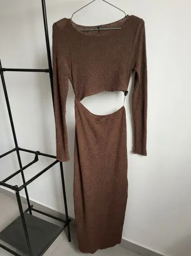 VESTIDO LONGO MARROM