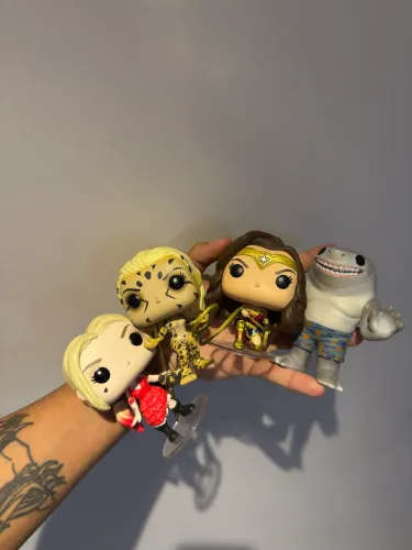 SET Funko Pop Dc Comics Wonder Woman Harley Quinn Suicide Squad