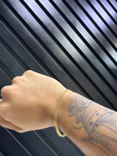 Pulseira de ouro 18k de joalheria 