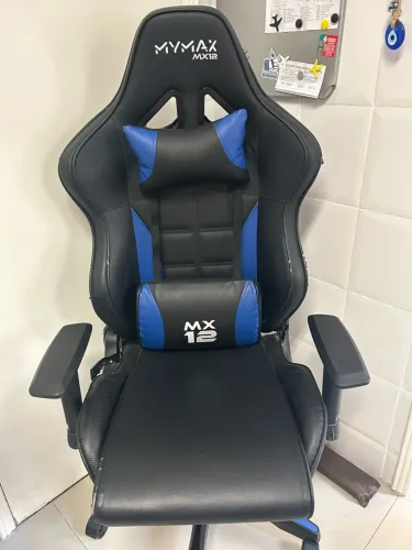 Cadeira Gamer Mymax MX12  preto e azul