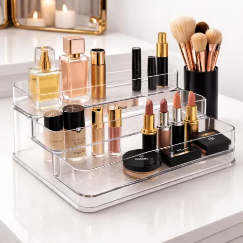 Organizador Expositor Acrílico Maquiagem Perfumes Cosméticos