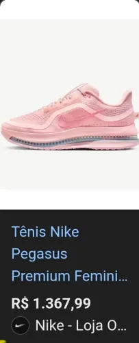 Tênis Pegasus Air m200 rosa. Excelente estado