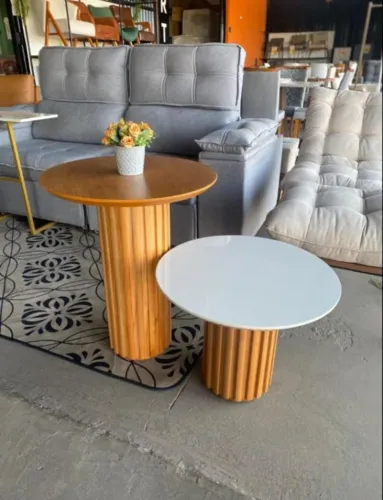 Conjunto Mesa Centro Lateral - (Entregamos)!!
