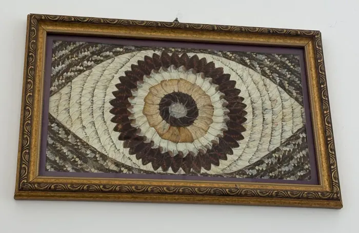 Handmade Natural Art - Butterfly Wing Design Frame