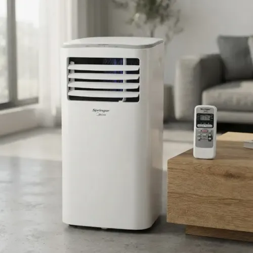 Ar Condicionado Frio Portátil 110v 12.000 Btus 4 velocidades com Controle Remoto Branco Sp