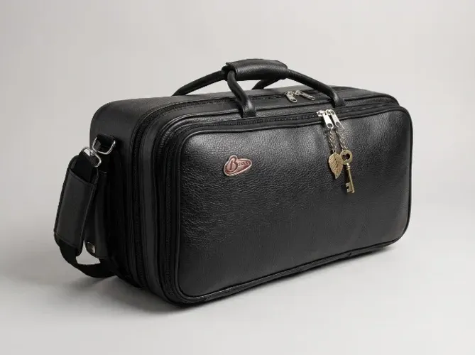 Estojo para 2 trompetes Bessa Cases (100% couro)