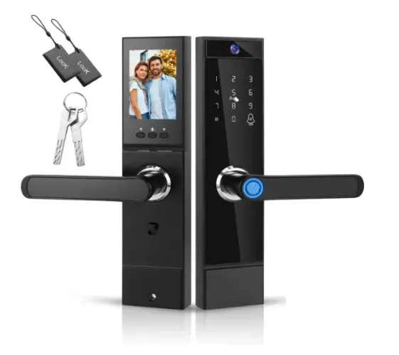 Fechadura Eletrônica Smart Tuya INSTALADA +Câmera +Biometria +NFC +Wifi +Garantia 1 ano