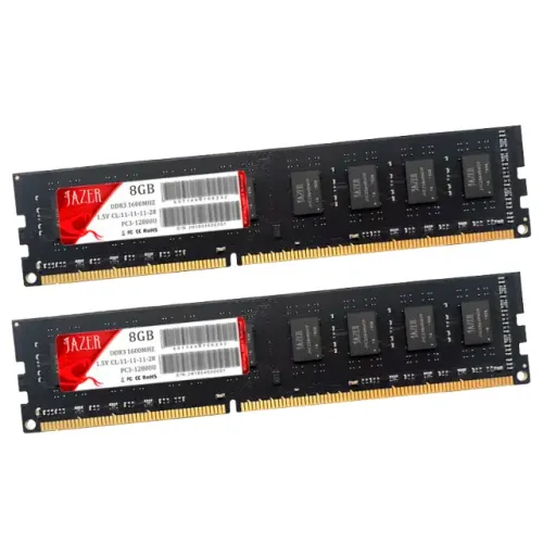 Memória Ram Jazer Ddr3 16gb (2x8gb) 1600mhz Produto Novo e Lacrado