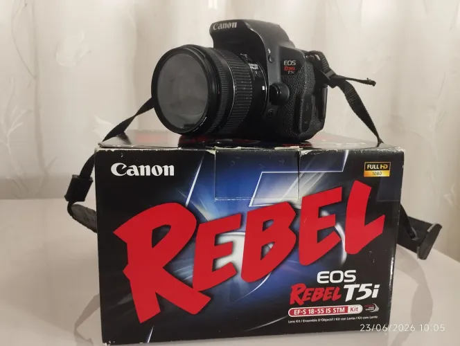 Câmera fotográfica Canon T5I NOVÍSSIMA COM CAIXA E ACESSÓRIOS