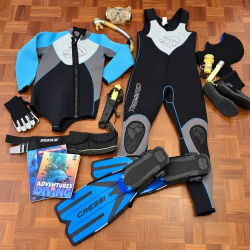 Kit completo para mergulho otimo estado