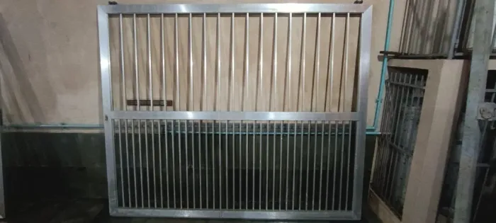 Portão de correr de aluminio (largura 2,6m ou 2,0m)
