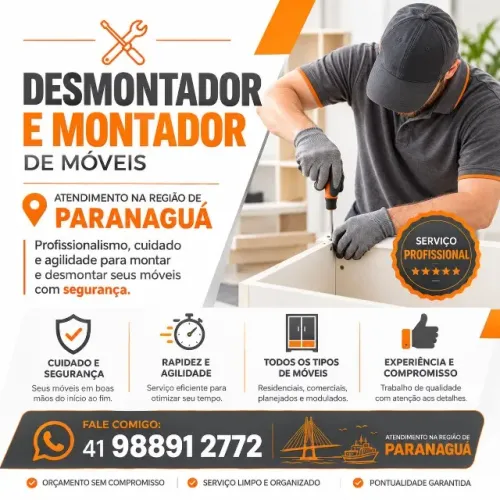 Montador e Desmontador de Móveis em Paranaguá e Região