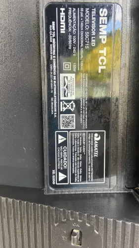 Smart TV QLED 55" TCL 4K HDR 55C715 avariada