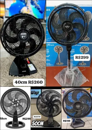 Ventiladores 40cm, 48cm, 58cm a pronta entrega novos