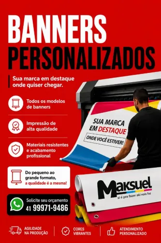 Banners, Faixas, Placas Lonas 440g